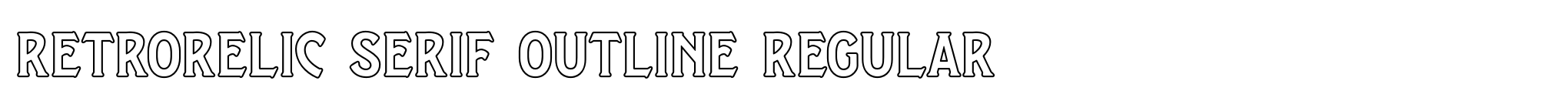 Retrorelic Serif Outline Regular image